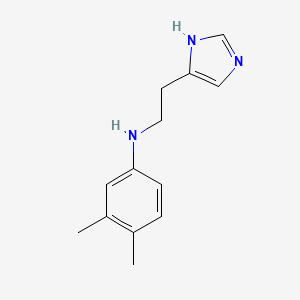 molecular formula C13H17N3 B10791028 4-(2-(3,4-Dimethylphenylamino)ethyl)-1H-imidazole 