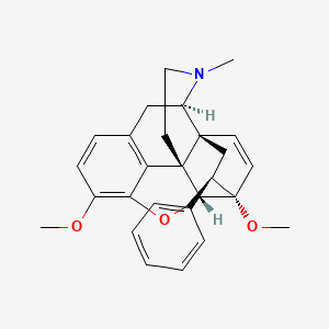 molecular formula C27H29NO3 B10791087 7alpha-phenyl-6alpha,14alpha-endo-Ethenotetrahydrothebaine 