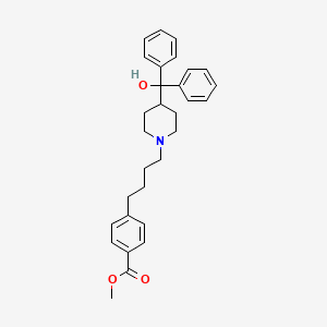 Methyl 4-(4-(4-(hydroxydiphenylmethyl)piperidin-1-yl)butyl)benzoate