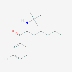 molecular formula C17H26ClNO B10791179 2-(N-tert-Butylamino)-3''-chloroheptanophenone 