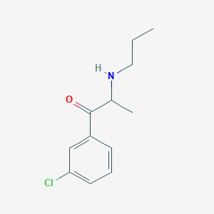 molecular formula C12H16ClNO B10791187 2-(N-Propylamino)-3''-chloropropiophenone 