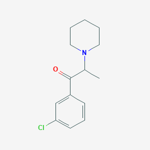 1-(3-Chlorophenyl)-2-(piperidin-1-yl)propan-1-one