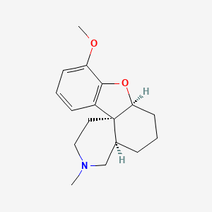 molecular formula C17H23NO2 B10791191 (4aR,7aS,12bS)-9-methoxy-3-methyl-1,2,4,4a,5,6,7,7a-octahydro-[1]benzofuro[3,2-e]isoquinoline 