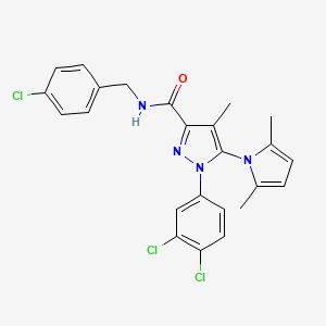 N-(4-Chlorobenzyl)1-(3,4-dichlorophenyl)-5-(2,5-dimethyl-1H-pyrrol-1-yl)-4-methyl-1H-pyrazole-3-carboxamide