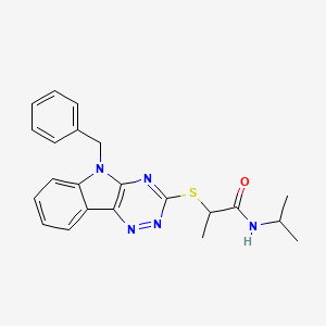 2-(5-benzyl-5H-[1,2,4]triazino[5,6-b]indol-3-ylthio)-N-isopropylpropanamide