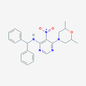 N-benzhydryl-6-(2,6-dimethylmorpholino)-5-nitropyrimidin-4-amine