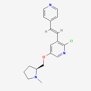 (S)-2-chloro-5-((1-methylpyrrolidin-2-yl)methoxy)-3-(2-(pyridin-4-yl)vinyl)pyridine