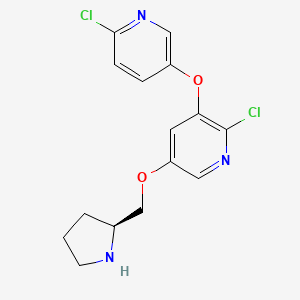 5-(((S)-Pyrrolidin-2-yl)methoxy)-3-((6-chloropyridin-3-yl)methoxy)-2-chloropyridine