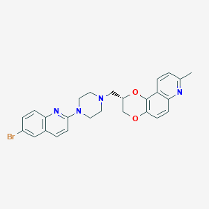 (2S)-2-{[4-(6-Bromoquinolin-2-yl)piperazin-1-yl]methyl}-8-methyl-2,3-dihydro[1,4]dioxino[2,3-f]quinoline