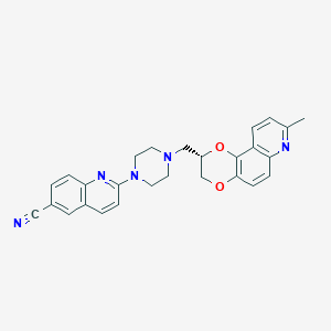 2-(4-{[(2S)-8-Methyl-2,3-dihydro[1,4]dioxino[2,3-f]quinolin-2-yl]methyl}piperazin-1-yl)-quinoline-6-carbonitrile