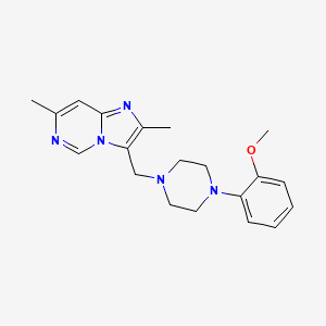 3-{[4-(2-Methoxyphenyl)piperazin-1-yl]methyl}-2,7-dimethylimidazo[1,2-c]pyrimidine