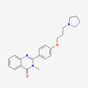 3-methyl-2-(4-(3-(pyrrolidin-1-yl)propoxy)phenyl)quinazolin-4(3H)-one