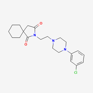 2-(2-(4-(3-Chlorophenyl)piperazin-1-yl)ethyl)-2-azaspiro[4.5]decane-1,3-dione