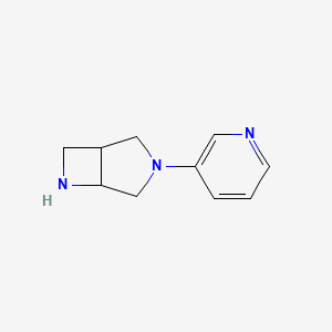 molecular formula C10H13N3 B10791481 3-(Pyridin-3-yl)-3,6-diazabicyclo[3.2.0]heptane 