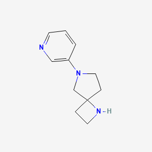 molecular formula C11H15N3 B10791486 6-(Pyridin-3-yl)-1,6-diazaspiro[3.4]octane CAS No. 646056-62-4