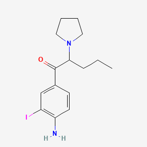 1-(4-Amino-3-iodophenyl)-2-pyrrolidin-1-yl-pentan-1-one