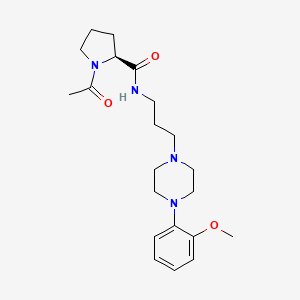 (S)-1-acetyl-N-(3-(4-(2-methoxyphenyl)piperazin-1-yl)propyl)pyrrolidine-2-carboxamide