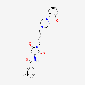 N-[(3S)-1-{4-[4-(2-methoxyphenyl)piperazin-1-yl]butyl}-2,5-dioxopyrrolidin-3-yl]adamantane-1-carboxamide