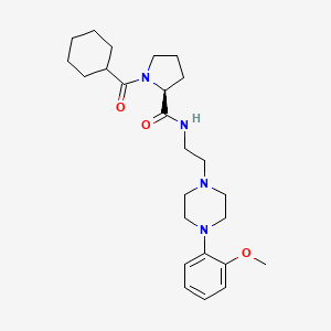 (S)-1-(cyclohexanecarbonyl)-N-(2-(4-(2-methoxyphenyl)piperazin-1-yl)ethyl)pyrrolidine-2-carboxamide