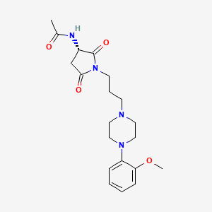 (S)-N-(1-(3-(4-(2-methoxyphenyl)piperazin-1-yl)propyl)-2,5-dioxopyrrolidin-3-yl)acetamide