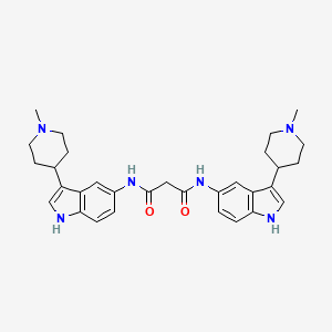 N1,N3-bis(3-(1-methylpiperidin-4-yl)-1H-indol-5-yl)malonamide