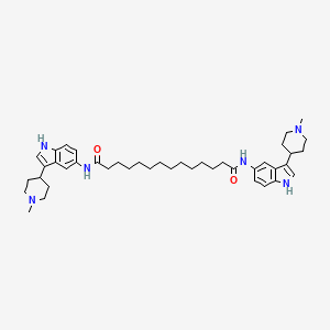 N1,N14-bis(3-(1-methylpiperidin-4-yl)-1H-indol-5-yl)tetradecanediamide