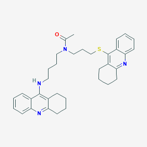 N-[4-(1,2,3,4-tetrahydroacridin-9-ylamino)butyl]-N-[3-(1,2,3,4-tetrahydroacridin-9-ylsulfanyl)propyl]acetamide