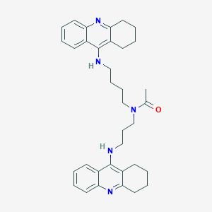 N-[4-(1,2,3,4-tetrahydroacridin-9-ylamino)butyl]-N-[3-(1,2,3,4-tetrahydroacridin-9-ylamino)propyl]acetamide