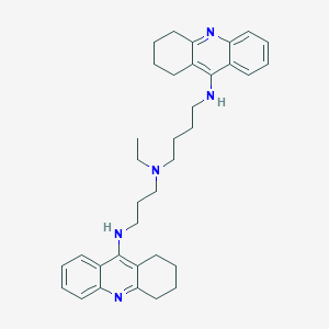 N'-ethyl-N-(1,2,3,4-tetrahydroacridin-9-yl)-N'-[3-(1,2,3,4-tetrahydroacridin-9-ylamino)propyl]butane-1,4-diamine