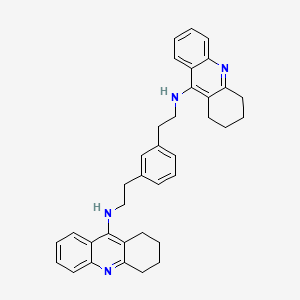 molecular formula C36H38N4 B10791741 1,3-bis{[(1,2,3,4-Tetrahydroacridin-9-yl)amino]ethyl}benzene 