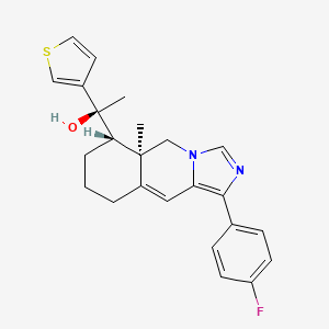 (S)-1-((5aR,6S)-1-(4-Fluorophenyl)-5a-methyl-5,5a,6,7,8,9-hexahydroimidazo[1,5-b]isoquinolin-6-yl)-1-(thiophen-3-yl)ethanol