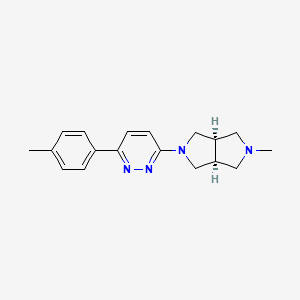 molecular formula C18H22N4 B10791791 cis-2-Methyl-5-(6-(4-methylphenyl)pyridazin-3-yl)-octahydropyrrolo[3,4-c]pyrrole Dihydrochloride 