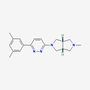 molecular formula C19H24N4 B10791796 cis-2-[6-(3,5-(Dimethylphenyl)pyridazin-3-yl]-5-methyl-octahydro-pyrrolo[3,4-c]pyrrole Dihydrochloride 