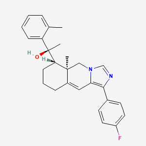 (S)-1-((5aR,6S)-1-(4-Fluorophenyl)-5a-methyl-5,5a,6,7,8,9-hexahydroimidazo[1,5-b]isoquinolin-6-yl)-1-o-tolylethanol