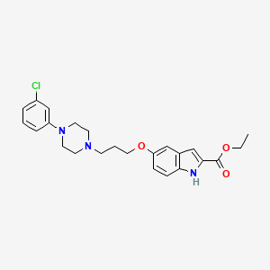 Ethyl 5-(3-(4-(3-chlorophenyl)piperazin-1-yl)propoxy)-1Hindole-2-carboxylate