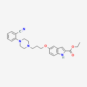 Ethyl 5-(3-(4-(2-cyanophenyl)piperazin-1-yl)propoxy)-1Hindole-2-carboxylate