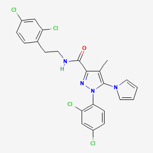 N-[2-(2,4-Dichlorophenyl)ethyl]1-(2,4-dichlorophenyl)-4-methyl-5-(1H-pyrrol-1-yl)-1H-pyrazole-3-carboxamide