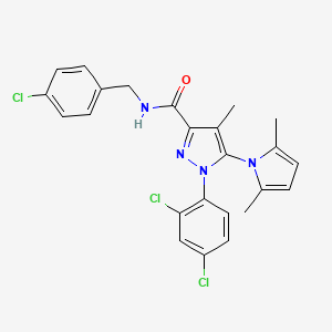 N-(4-Chlorobenzyl)1-(2,4-dichlorophenyl)-5-(2,5-dimethyl-1H-pyrrol-1-yl)-4-methyl-1H-pyrazole-3-carboxamide