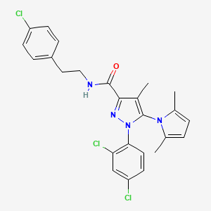 N-[2-(4-Chlorophenyl)ethyl]1-(2,4-dichlorophenyl)-5-(2,5-dimethyl-1H-pyrrol-1-yl)-4-methyl-1H-pyrazole-3-carboxamide