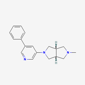 cis-2-(5-Phenylpyridin-3-yl)-5-methyl-octahydro-pyrrolo[3,4-c]-pyrrole Sesqui-fumarate