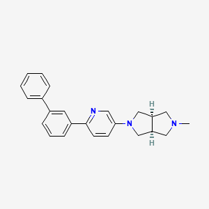 cis-2-(6-Biphenyl-3-yl-pyridin-3-yl)-5-methyl-octahydro-pyrrolo[3,4-c]pyrrole p-Toluenesulfonate