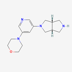 cis-4-(5-(Hexahydropyrrolo[3,4-c]pyrrol-2(1H)-yl)pyridin-3-yl)morpholine Sesqui-fumarate