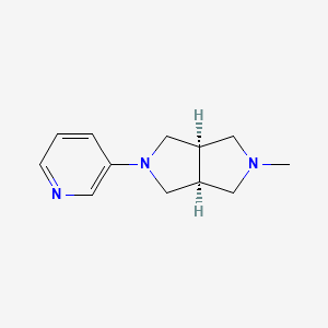 molecular formula C12H17N3 B10791965 cis-2-Methyl-5-(3-pyridinyl)octahydropyrrolo[3,4-c]pyrrole Dihydrochloride 