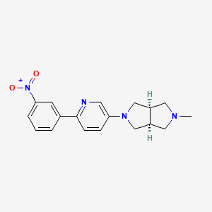 cis-2-Methyl-5-[6-(3-nitrophenyl)-pyridin-3-yl]-octahydro-pyrrolo[3,4-c]pyrrole p-toluenesulfonate