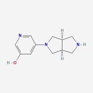 5-[(3aS,6aR)-2,3,3a,4,6,6a-hexahydro-1H-pyrrolo[3,4-c]pyrrol-5-yl]pyridin-3-ol