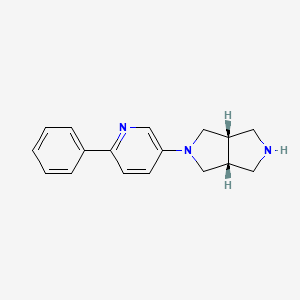 cis-2-(6-Phenyl-pyridin-3-yl)-octahydro-pyrrolo[3,4-c]pyrrole Bis-trifluoroacetate