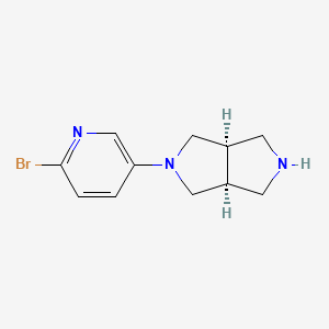 cis-5-(6-Bromo-pyridin-3-yl)-hexahydro-pyrrolo[3,4-c]pyrrole Trifluoroacetate