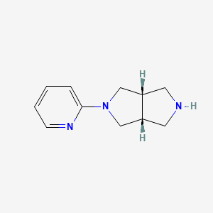 cis-2-(Pyridin-2-yl)-octahydro-pyrrolo[3,4-c]pyrrole Bis-trifluoroacetate