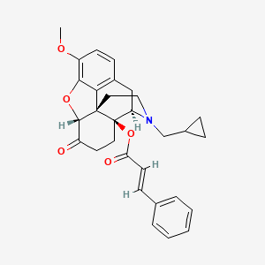 [(4R,4aS,7aR,12bS)-3-(cyclopropylmethyl)-9-methoxy-7-oxo-2,4,5,6,7a,13-hexahydro-1H-4,12-methanobenzofuro[3,2-e]isoquinolin-4a-yl] (E)-3-phenylprop-2-enoate