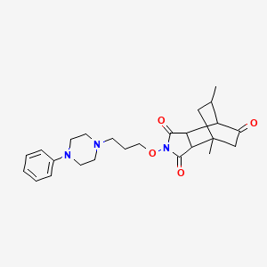 1,11-Dimethyl-4-[3-(4-phenylpiperazin-1-yl)propoxy]-4-azatricyclo[5.2.2.02,6]undecane-3,5,8-trione